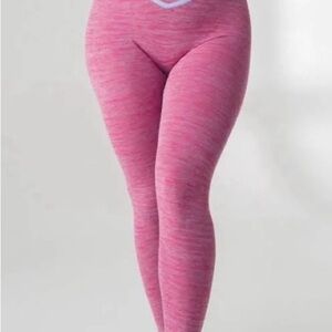 Women's Purple Leggings with Blue Trim